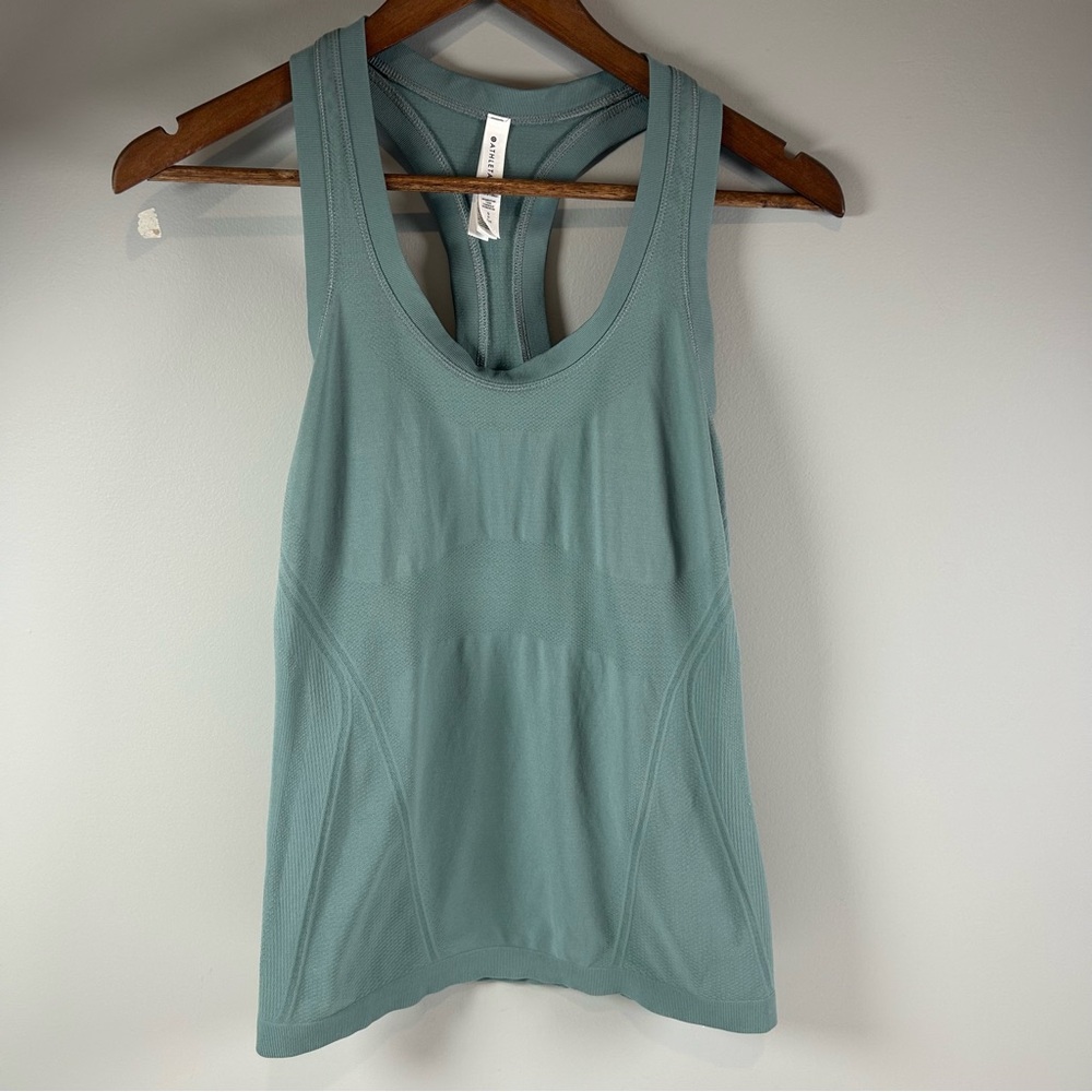 Athleta Safe Green Racerback Loose Fit Athletic Tank Top Women's Size Small